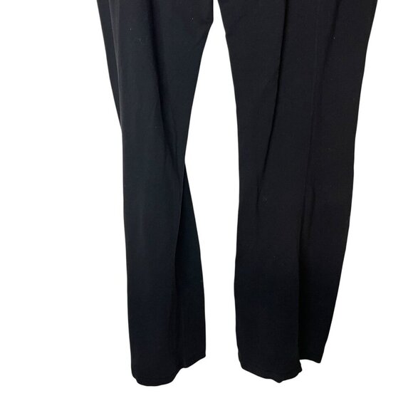 Lululemon Wide Leg Flare Pant Leggings Black Y2K Size 12 Stretch Pull On Active - Picture 2 of 11
